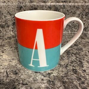 Kate Spade Lenox What’s In A Name Initial Monogram Porcelain Mug 12oz Letter A